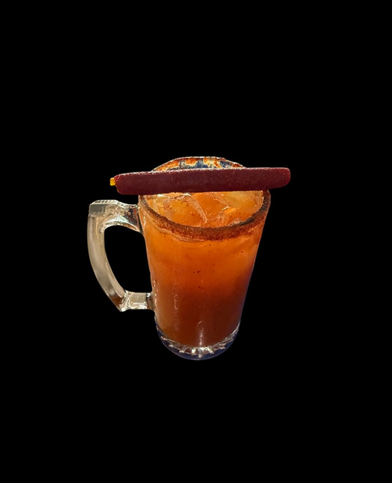 Classic michelada with a chile-salt rim